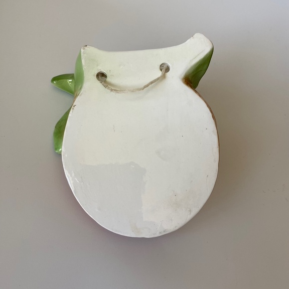 Vintage Mouse and Orange Ceramic ENESCO Wall Pocket, RARE - Picture 5 of 16